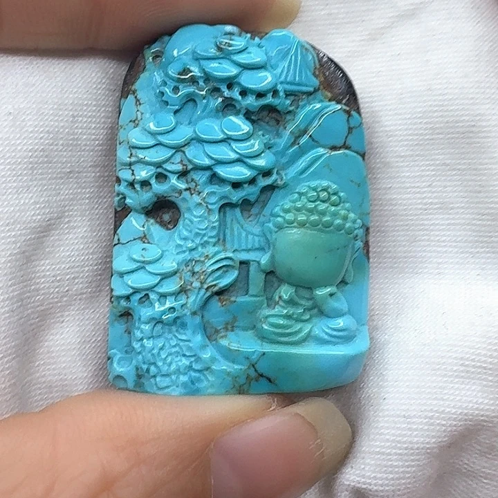 未镶嵌绿松石雕刻