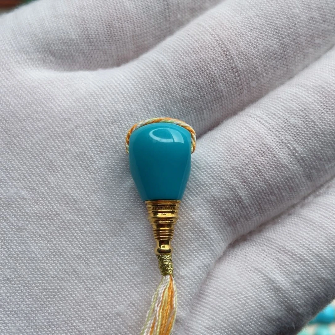 18K金镶嵌绿松石珠宝奇石