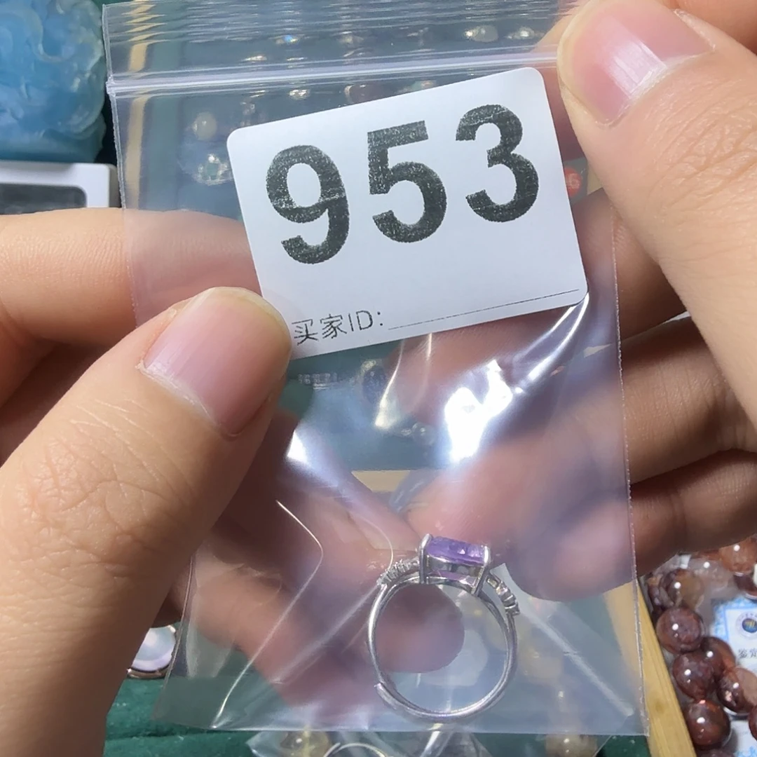 爆****戒指紫晶银S925镶嵌