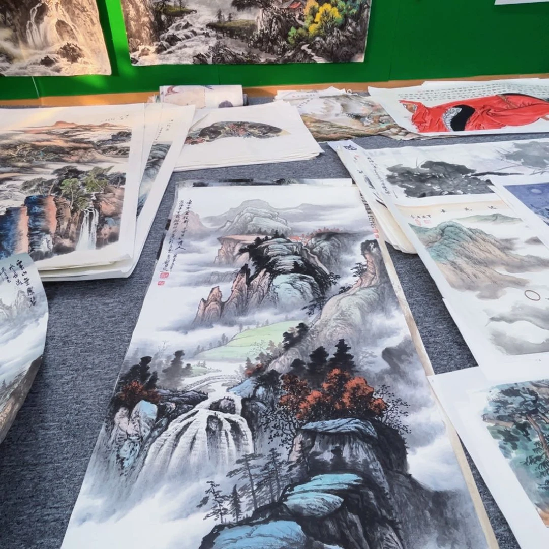 国画文*四尺绘画作品