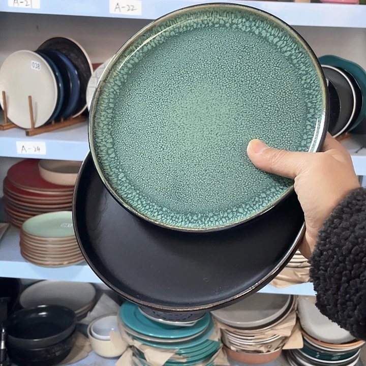 瓷2只高温釉下彩陶瓷餐具