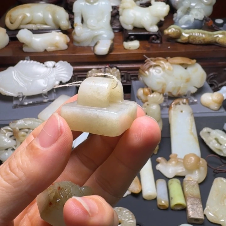 崔***鱼和田玉未镶嵌挂件