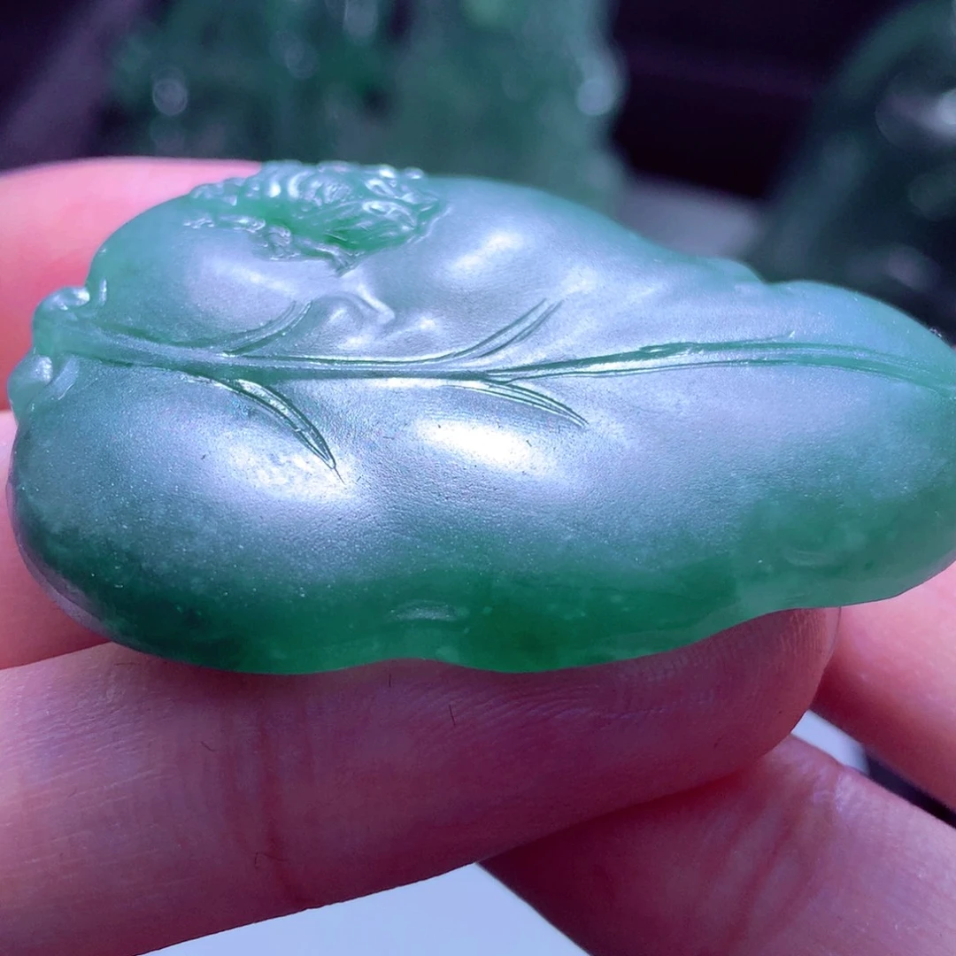 水***心未镶嵌定制翡翠天然缅料a货挂件1111