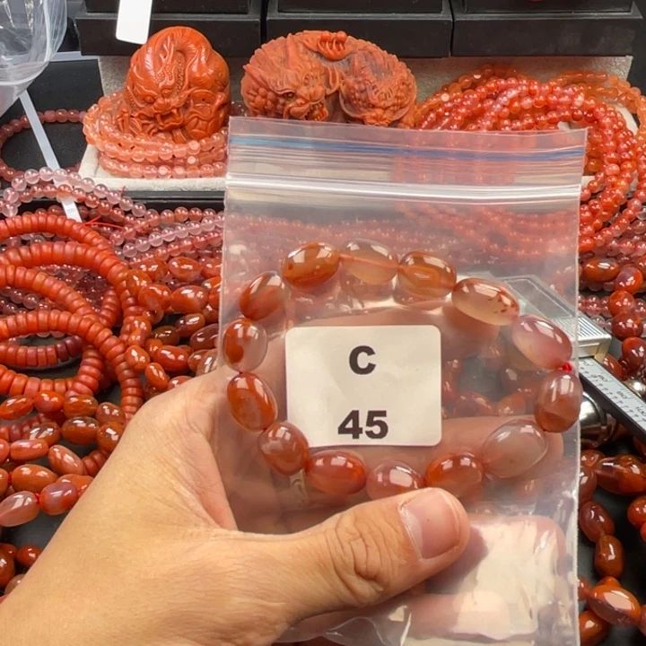 南红玛瑙未镶嵌多样性发货默认微瑕称重10mm