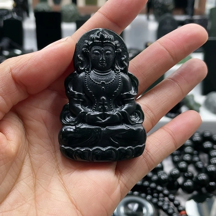 【闪购商品】颈饰未镶嵌和田玉（青玉）