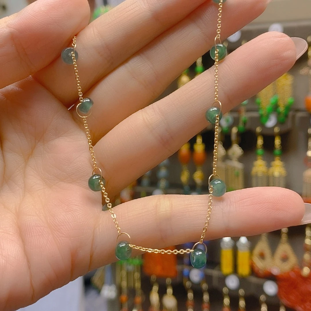 翡翠合金耳饰翡翠