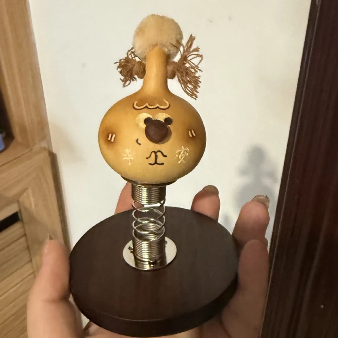 摇摇款表情烙画天然葫芦车载摆件【可定制】