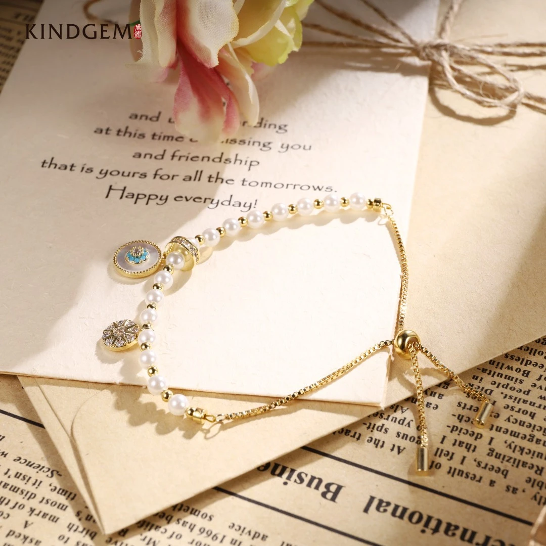 铜合金仿珍珠手链 AV39XIPC-26800优雅精致气质简约手链