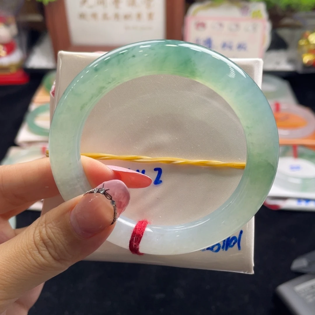 石***头翡翠未镶嵌手镯54圆条（分单）2