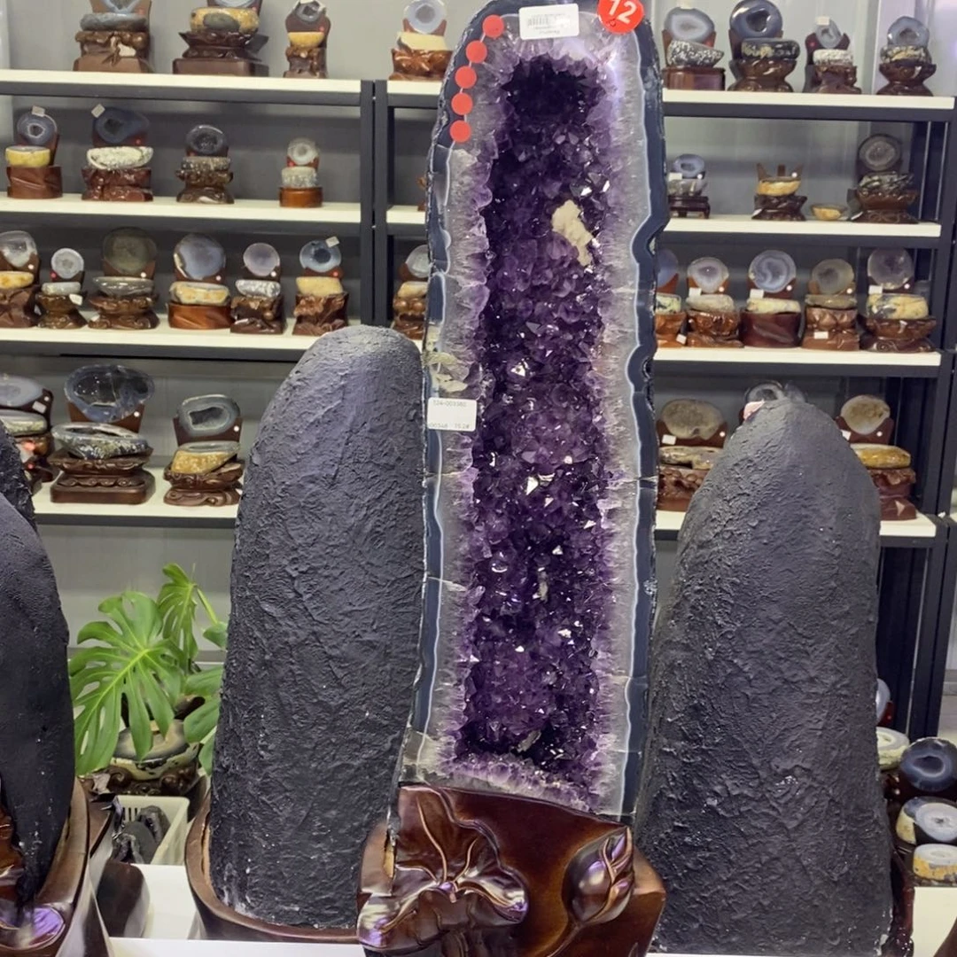 紫晶银S925镶嵌大型摆件（非配饰）