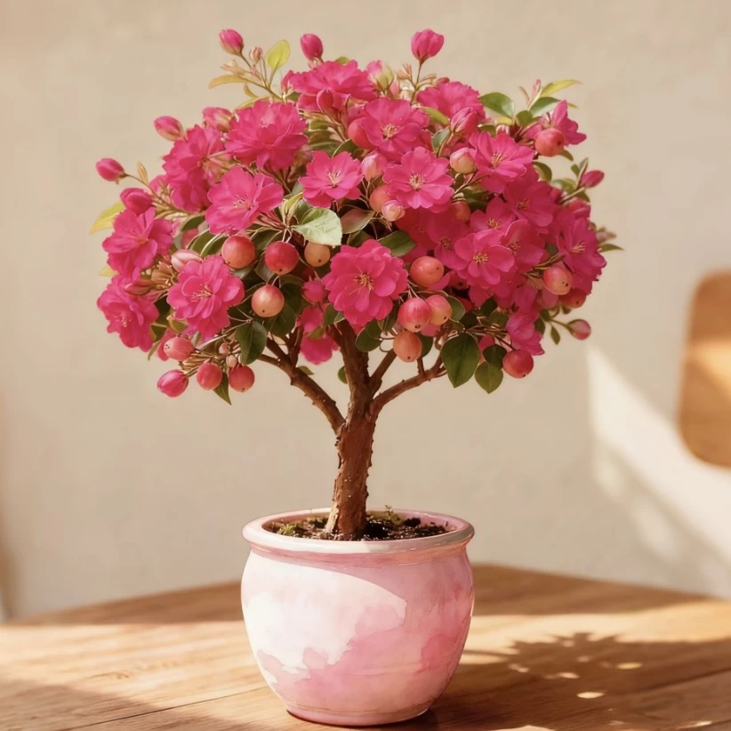【可开花结果】浓香型大花重瓣海棠花树苗四季开花耐寒花卉绿植盆栽