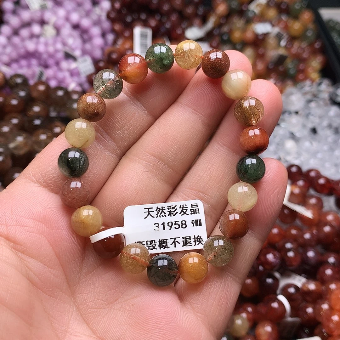未镶嵌水晶手链，，