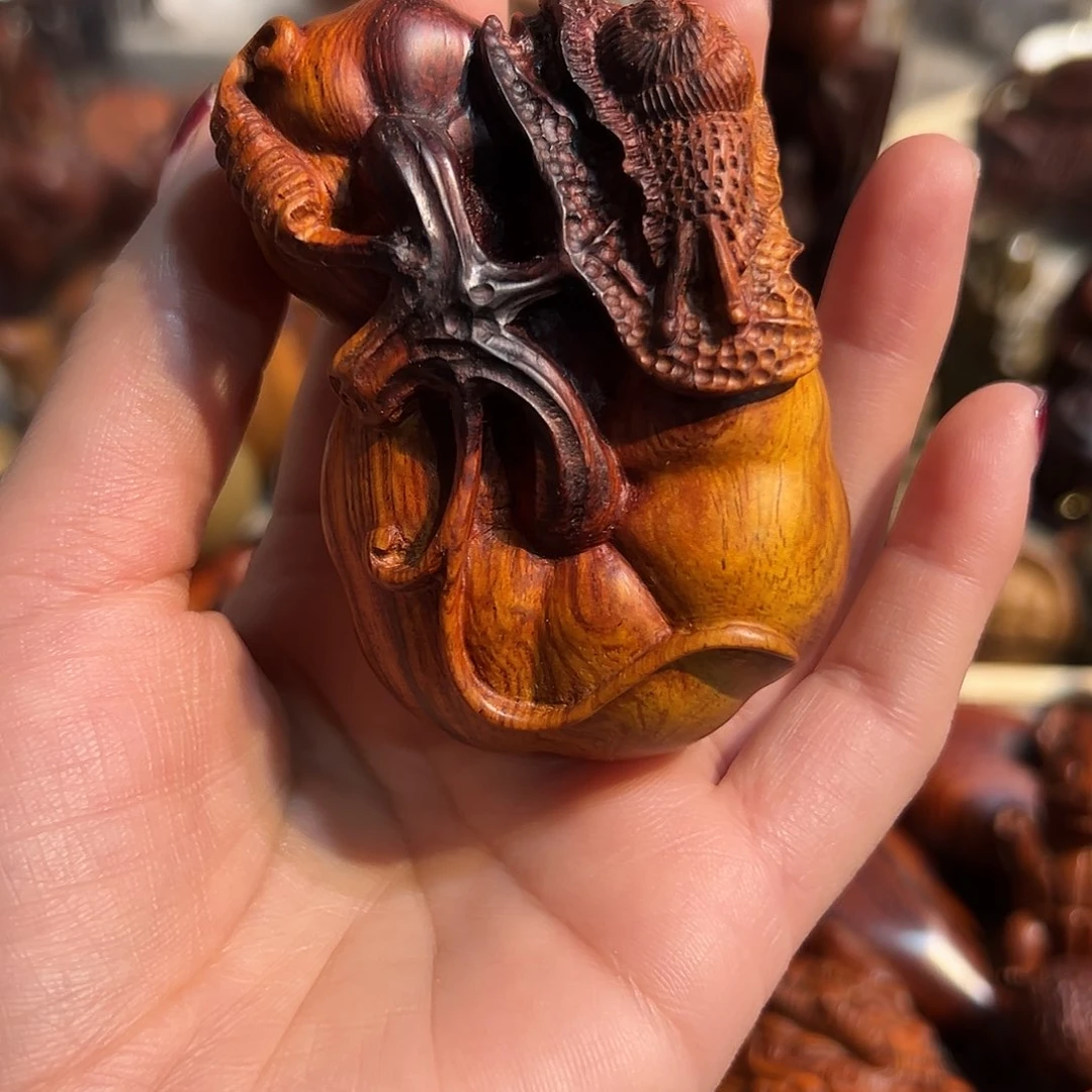 木阿*海南黄花梨手工雕刻