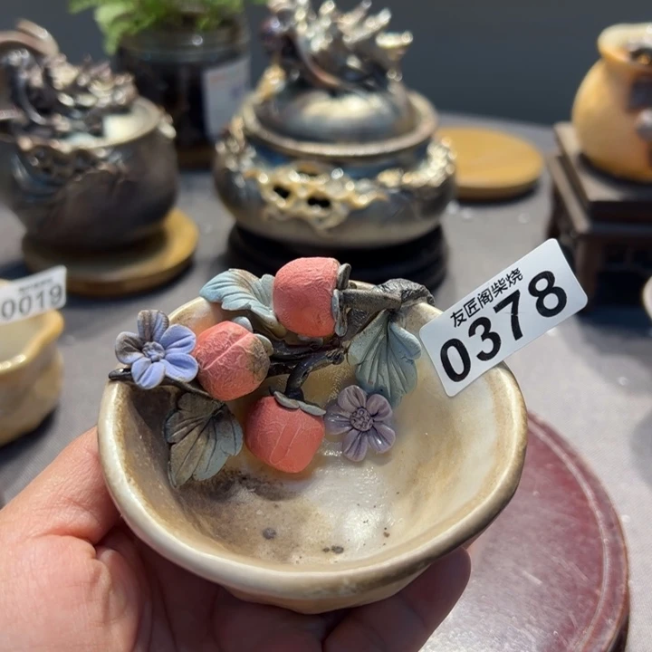 柴烧茶器，纯手工制作