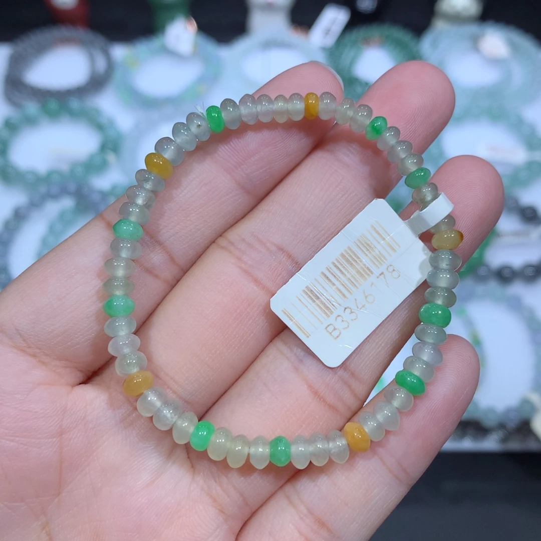 未镶嵌手串翡翠天然