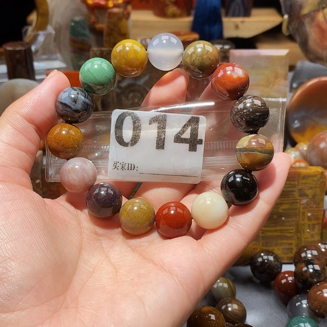 硅化玉天然北票硅化玉手串未镶嵌