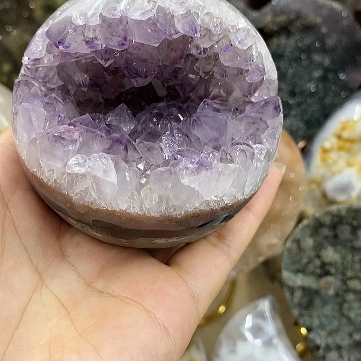 紫晶珠宝半成品未镶嵌