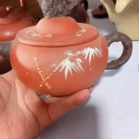 茶壶绿泥宜兴紫砂全手工制作