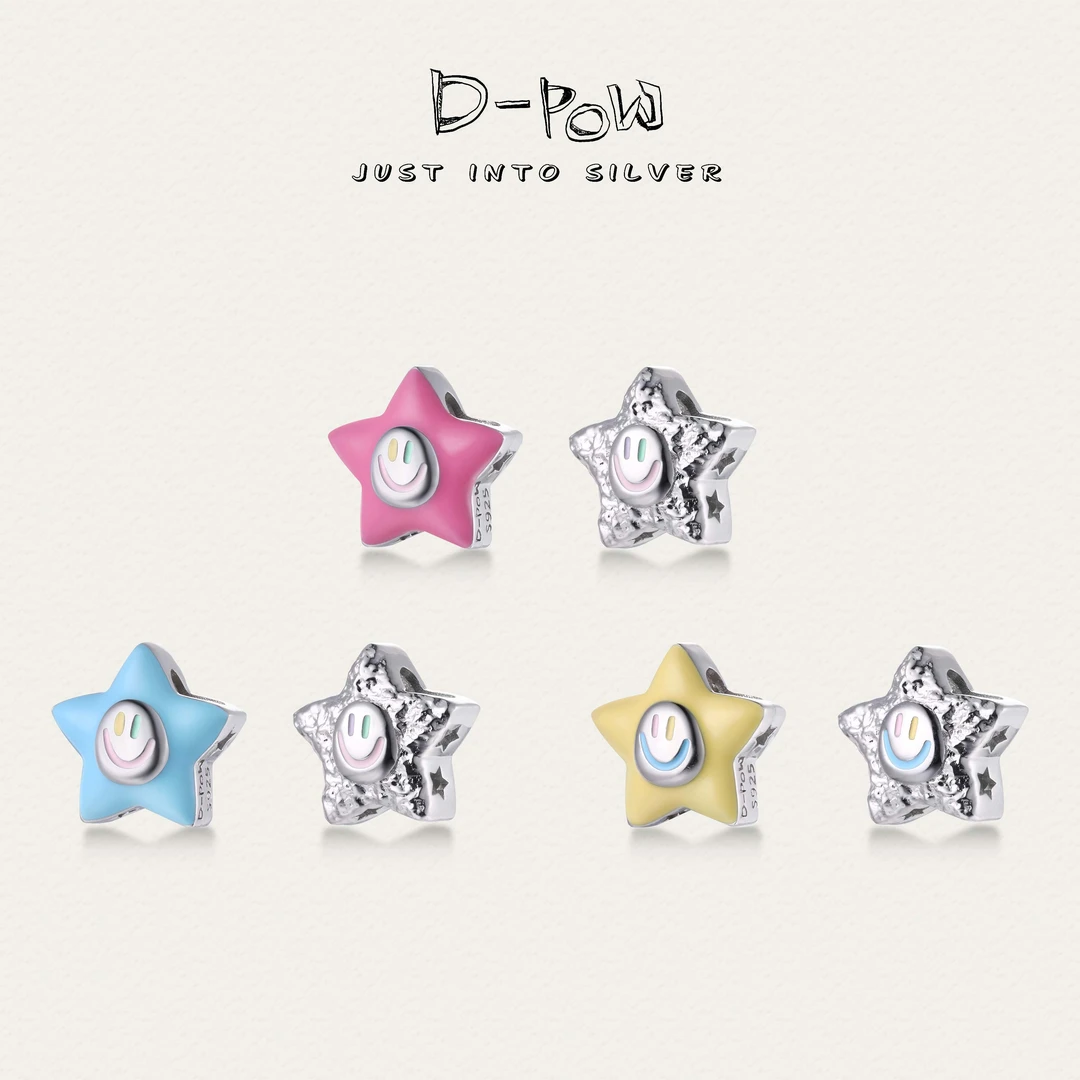 灯小炮 吊坠925银 【陈添祥同款】熔岩星星ab面吊坠（9347）