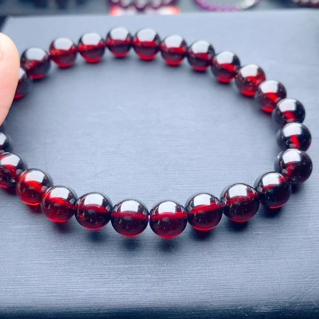 手链未镶嵌石榴石天然8毫米亏米亏米120斤内