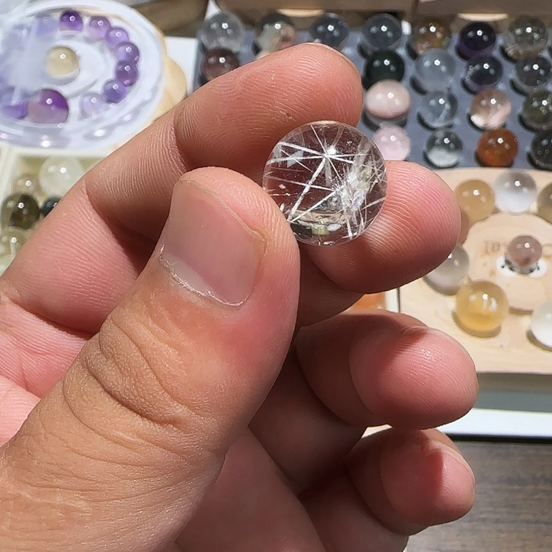 银S925镶嵌珠宝半成品水晶