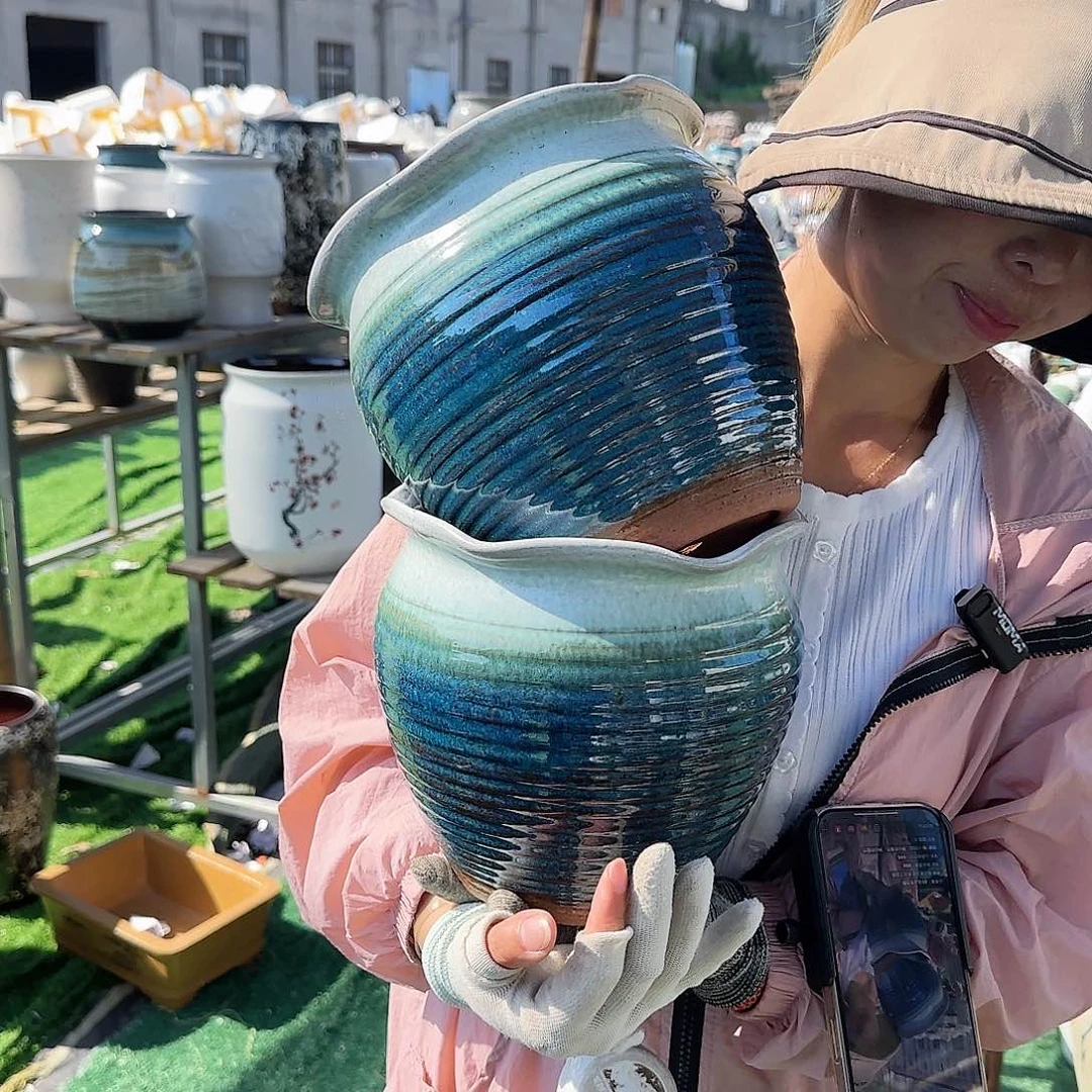 紫砂花盆王嫂花盆直播0627-719高19口19