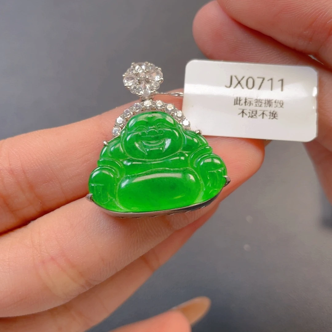 【闪购商品】颈饰银S925镶嵌翡翠宸*翡翠