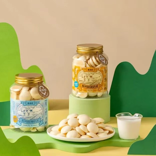 童谣说高钙鲜烤奶皮120g罐装酸奶味牛奶味内蒙古特产休闲零食