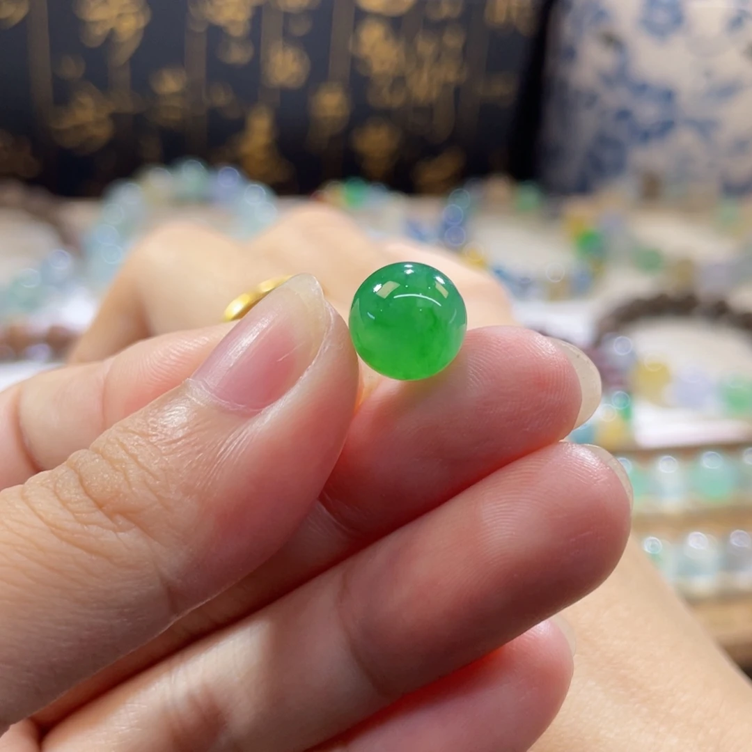 未镶嵌手链翡翠浓阳绿