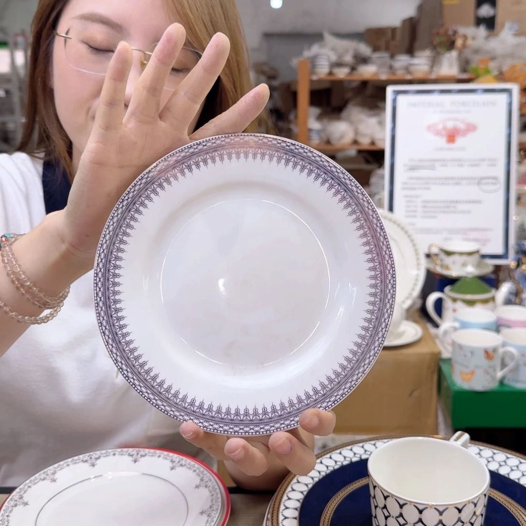 瓷7.5英寸平盘19cm一个平盘all in