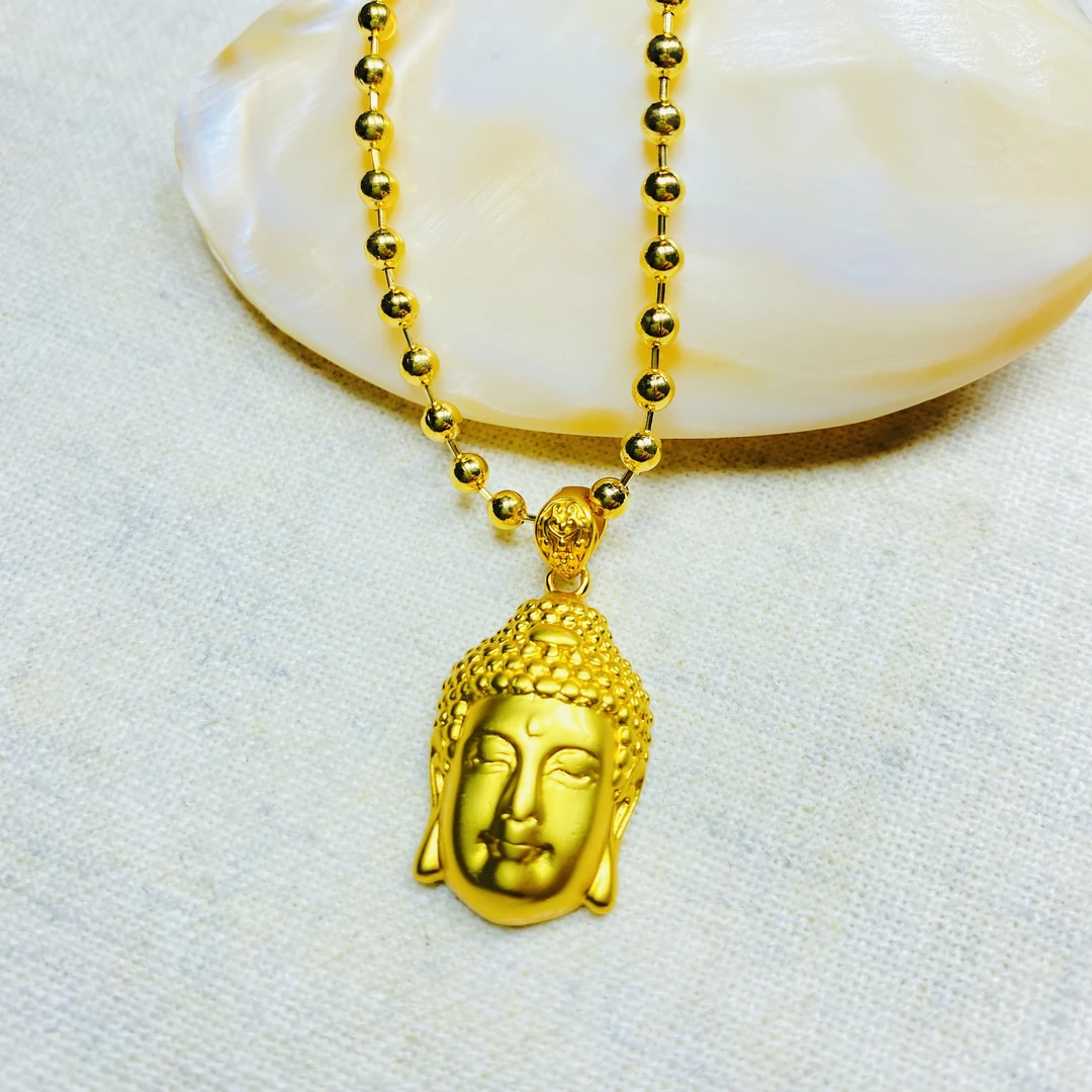 项链 K经典黄色佛公豆豆项链多样性发货49370