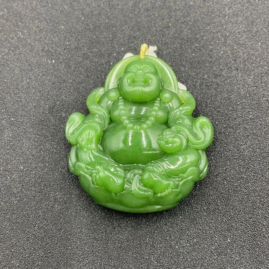 BY0203FCB标066 和田玉佛公挂件