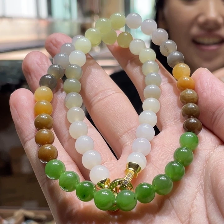 和田玉未镶嵌手链