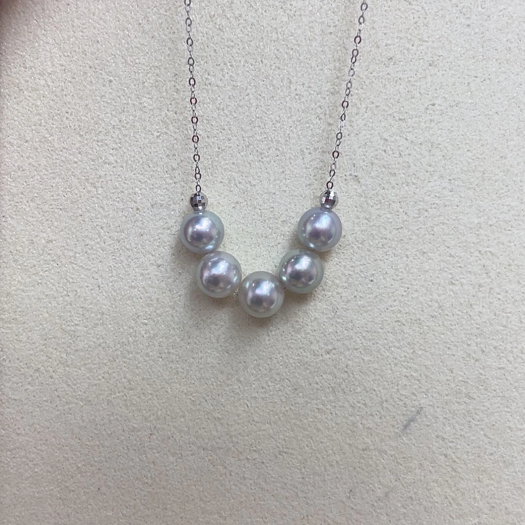 海水珍珠18K金镶嵌项链