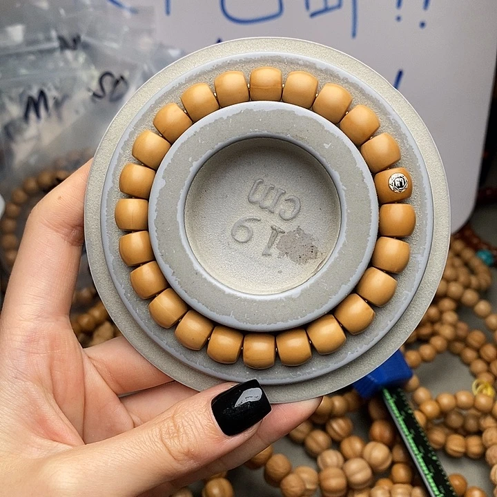 猴头核桃手串s*微瑕银标直切