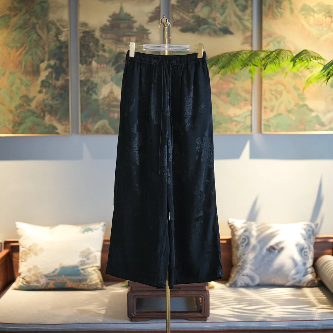 蓝大【苏傅】新中式休闲直筒裤7334