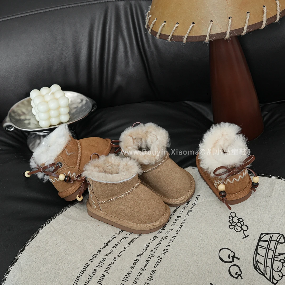 婴儿棉鞋加绒保暖加厚冬季男宝宝学步鞋女宝雪地靴防滑小童鞋子