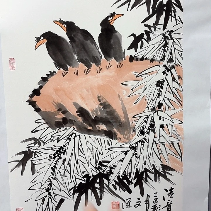 国画亲笔手绘放心去藏