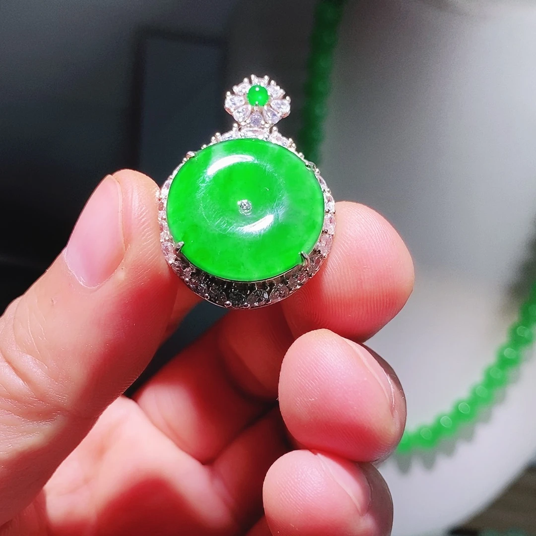 定制翡翠未镶嵌卡21天然翡翠