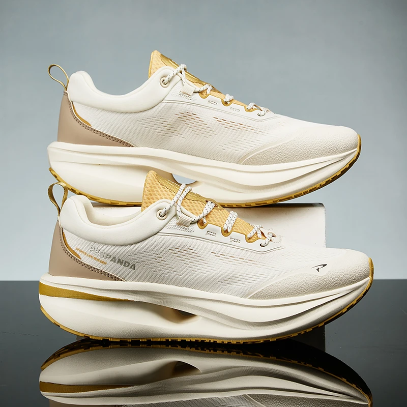 aiesocis高弹网面跑步鞋男女款透气轻便减震跑鞋休闲运动鞋夏季