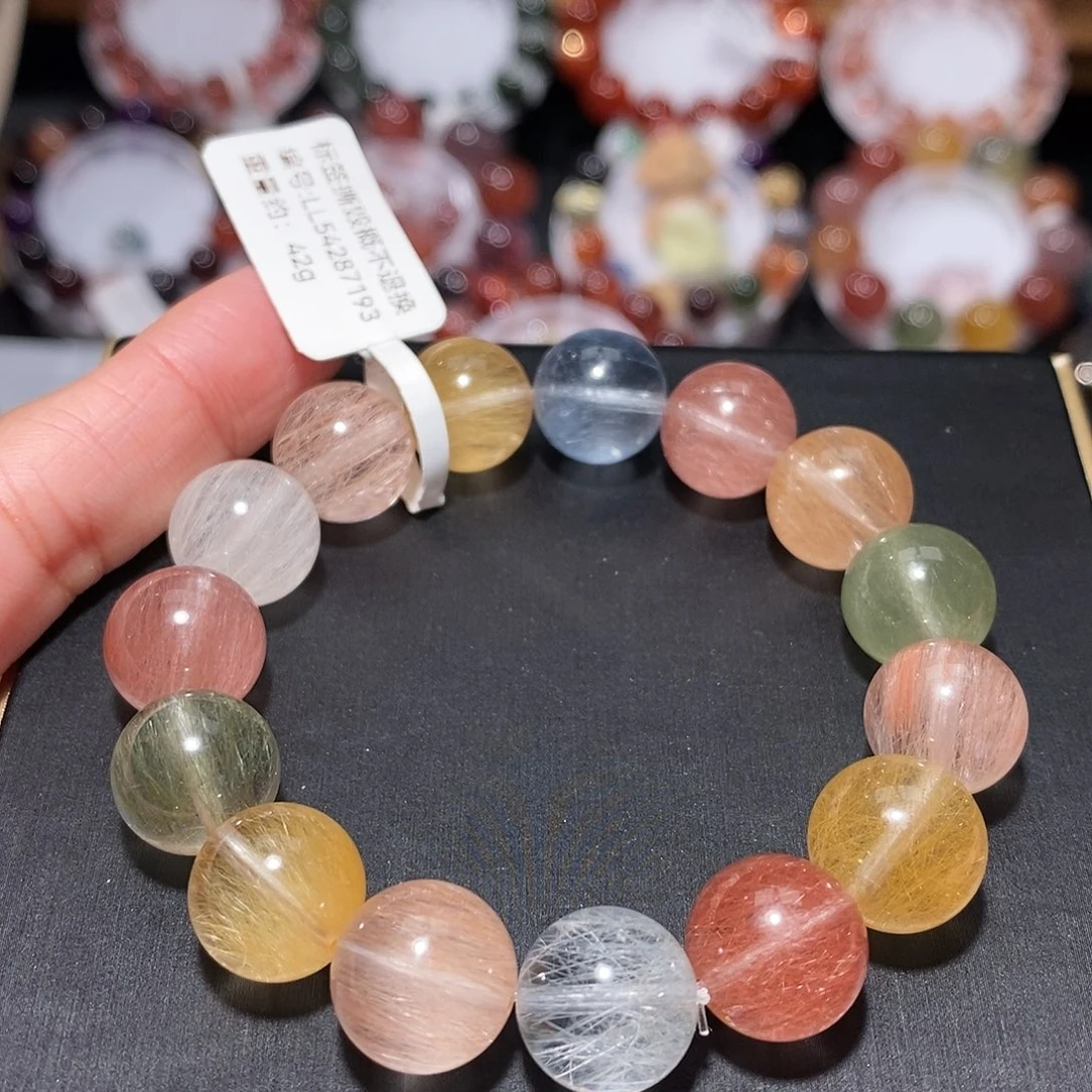 手链未镶嵌水晶F彩兔毛12.5