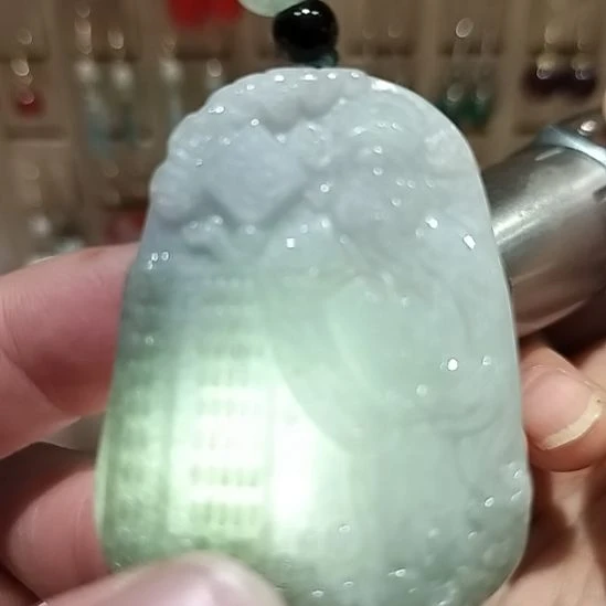 翡翠未镶嵌颈饰天然缅甸A货翡翠吊坠