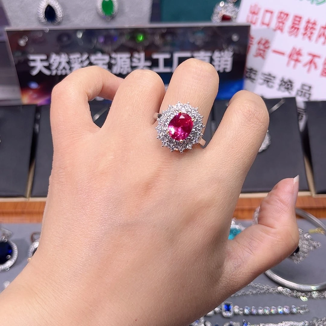 蓝宝石颈饰银S925镶嵌t 61