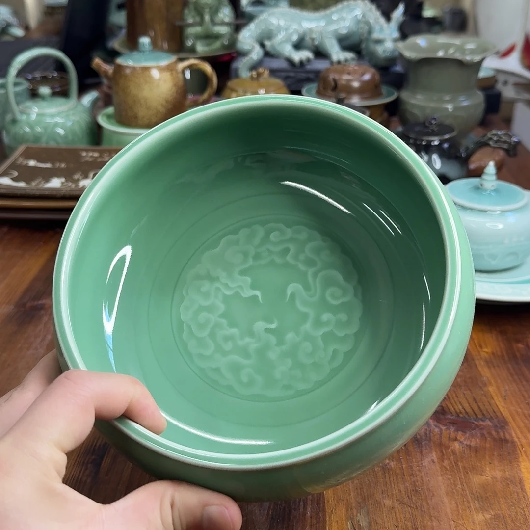 小仲龙泉青瓷微瑕4958