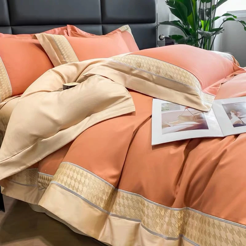 千鸟格四件套 床笠 轻奢