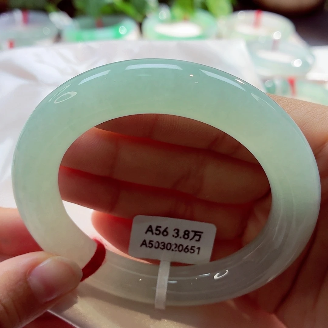 翡翠未镶嵌手镯（圆镯）