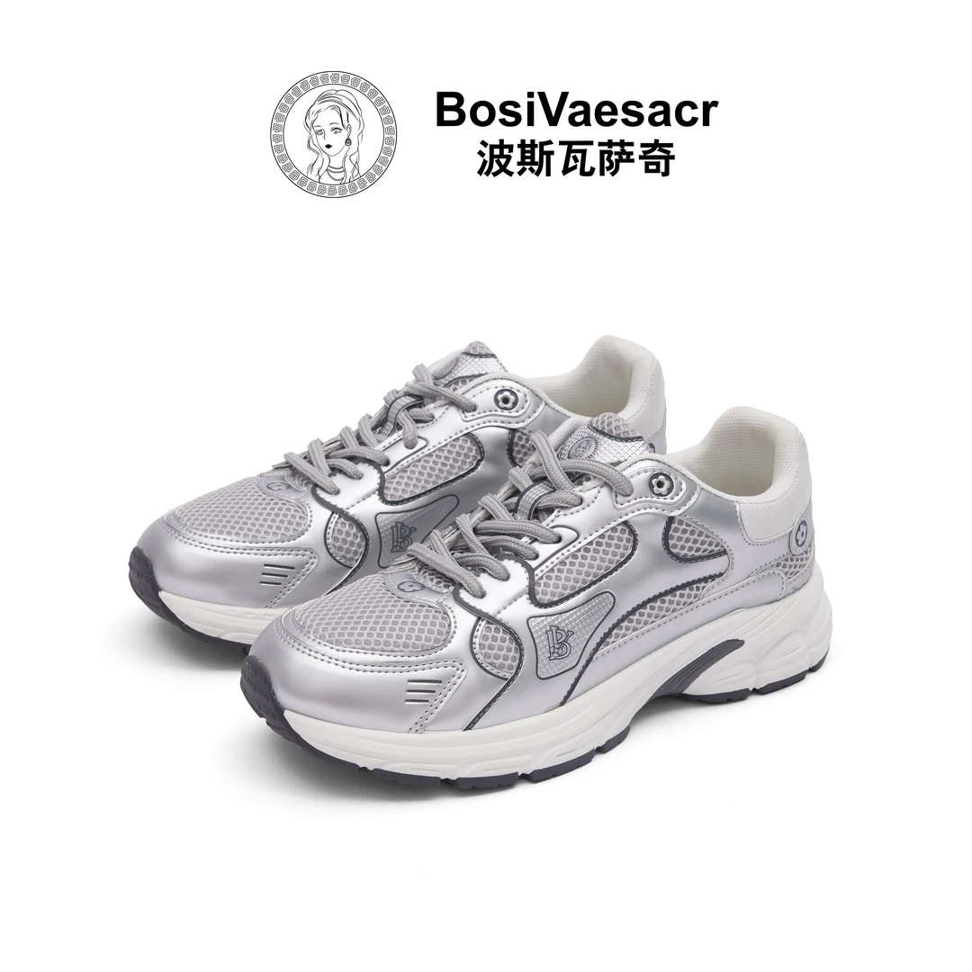 2025秋季新款Bosi Vaesacr波斯瓦萨奇透气网面时尚百搭运动鞋