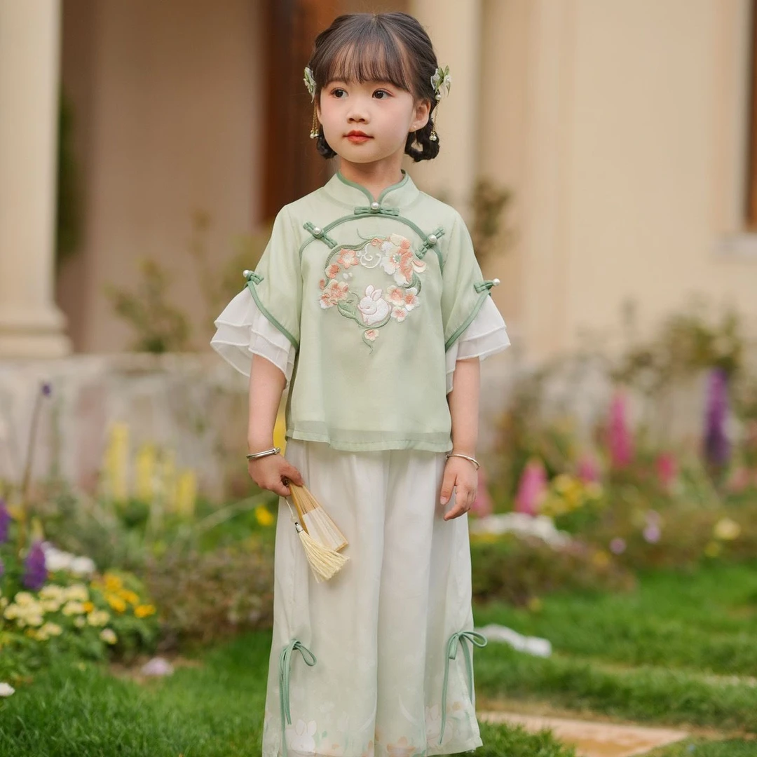 儿童套装宋裤两件套库存不退换