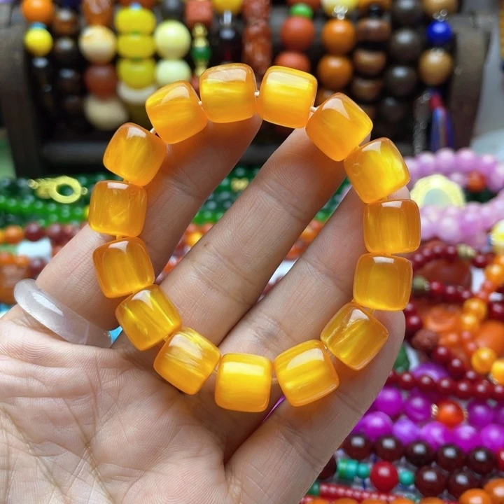 树脂制品20号黄色手串