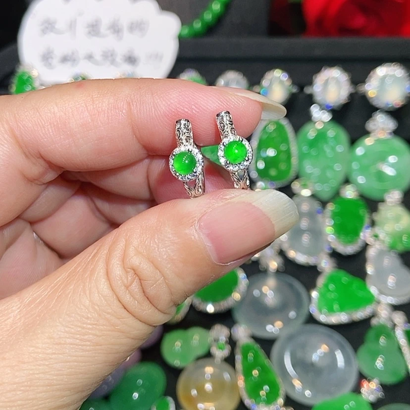【闪购商品】未镶嵌翡翠耳饰天然翡翠